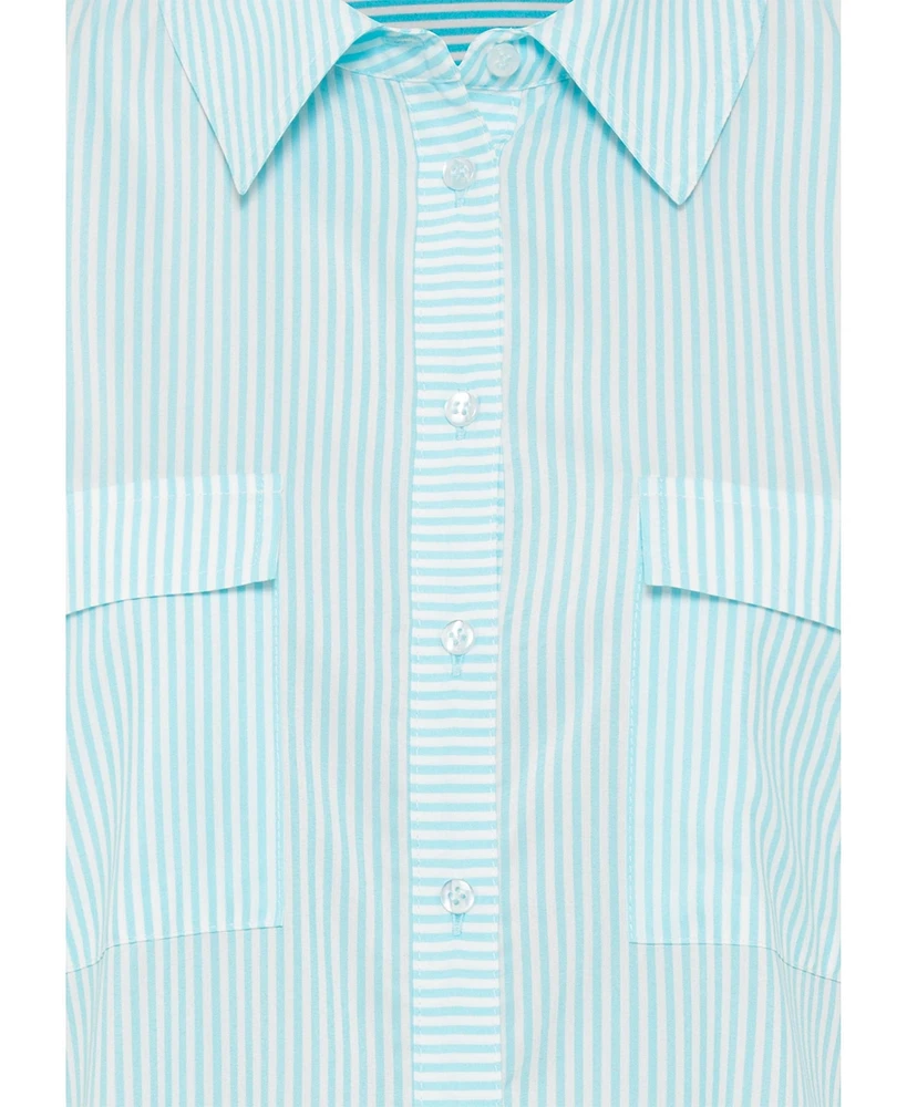 Olsen Women's Long Sleeve Stripe Shirt