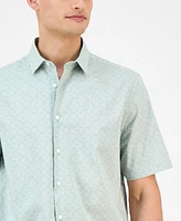 Alfani Men's Geo-Pattern Shirt, Exclusively at Macy's