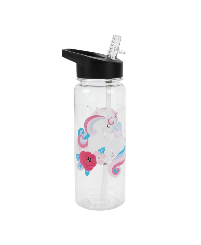 Floral Unicorn 3-Piece Backpack & Lunchbox Set With Water Bottle