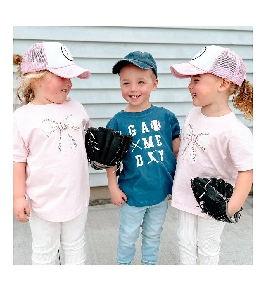 Sweet Wink Toddler Boys Baseball Game Day Short Sleeve T-Shirt