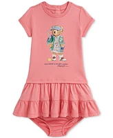 Polo Ralph Lauren Baby Girls Cotton Tiered Dress