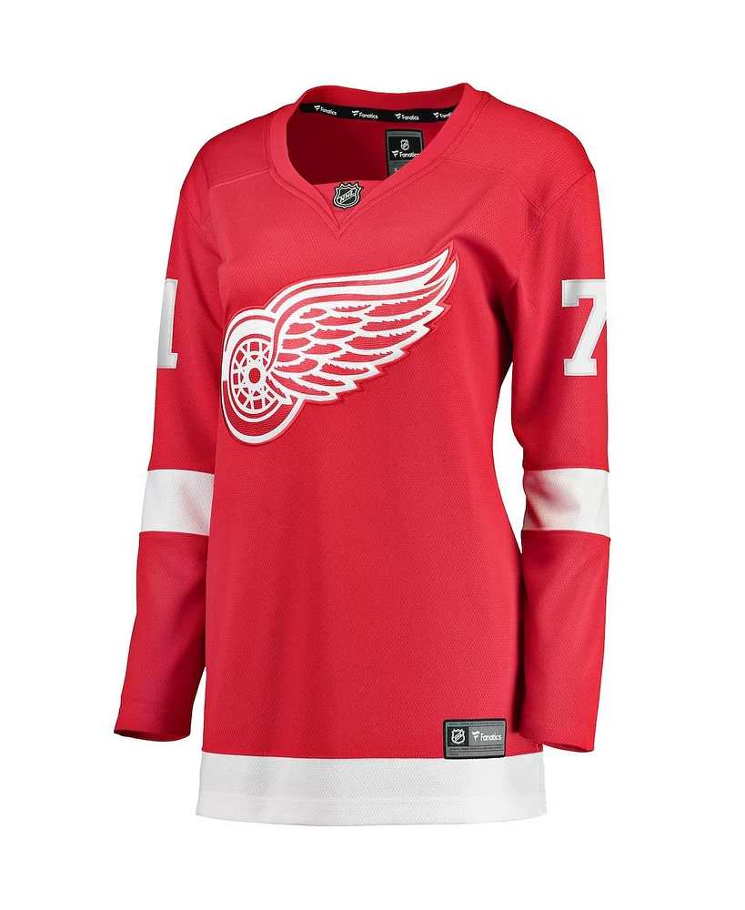 Fanatics Women's Dylan Larkin Red Detroit Red Wings Home Premier Breakaway Player Jersey