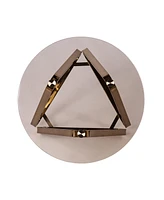 Round Glass and Iron End Table for Modern Home or Office Decor