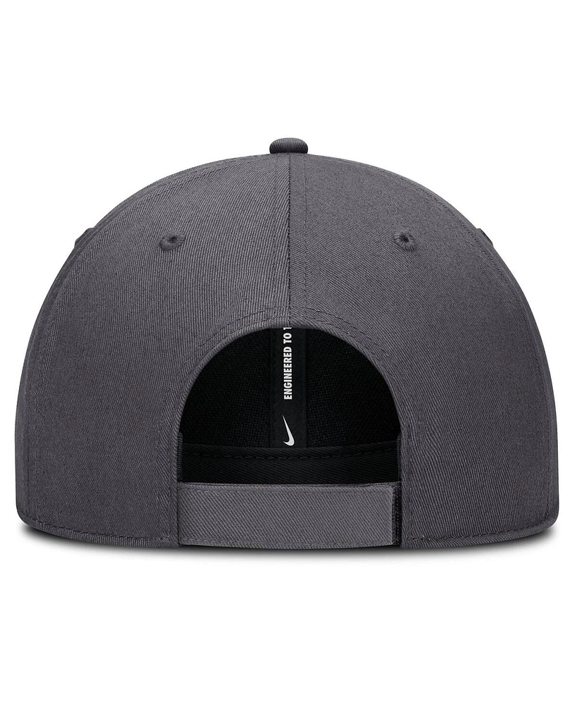 Nike Men's Gray Los Angeles Angels Club Performance Adjustable Hat