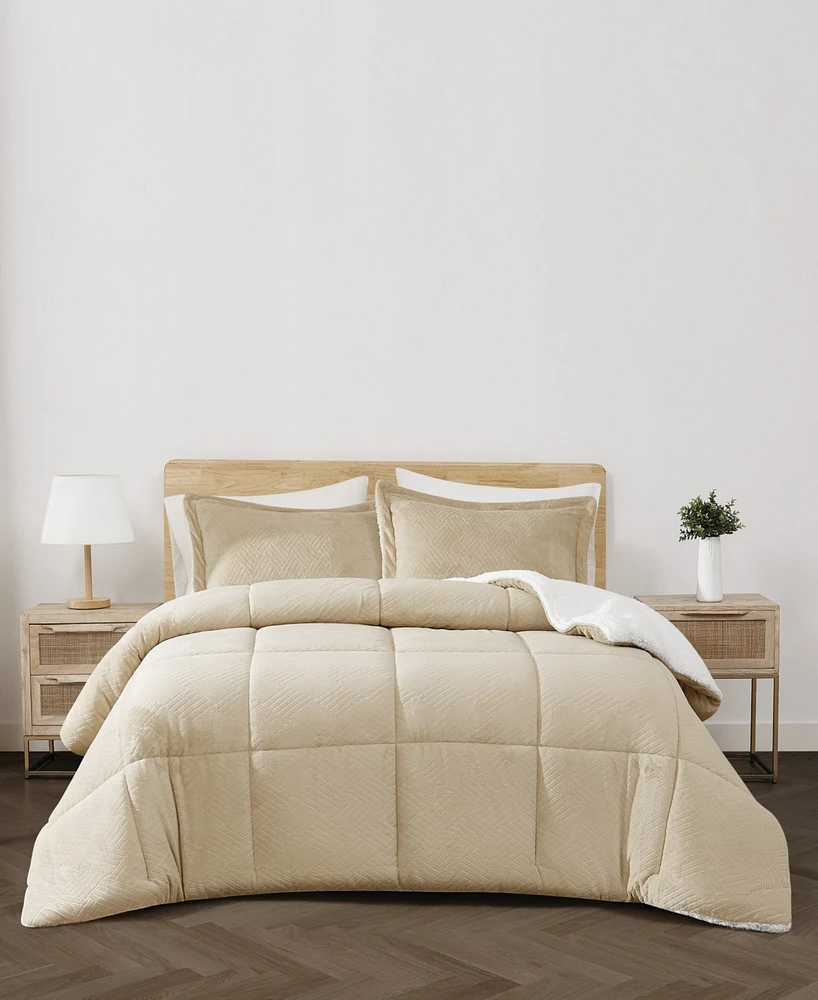 Cannon Carved Softness 3-Pc. Comforter Set