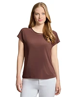 Jones New York Women's Crewneck Short-Sleeve Top