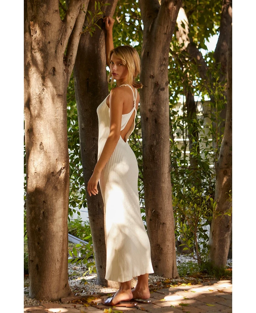 Crescent Women's Marla Rib Knit Maxi Dress