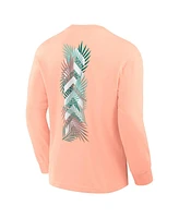 Formula 1 Men's Coral Miami Palms Chevron Long Sleeve T-Shirt
