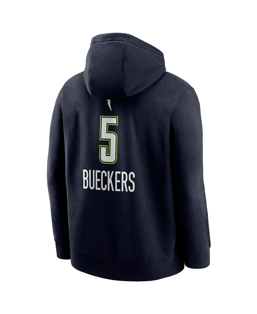 Nike Men's Paige Bueckers Navy Dallas Wings 2025 Wnba Draft Explorer Edition Name Number Pullover Hoodie