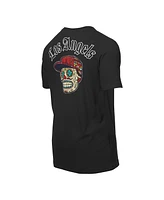 New Era Men's Black Los Angeles Angels Sugar Skulls T-Shirt