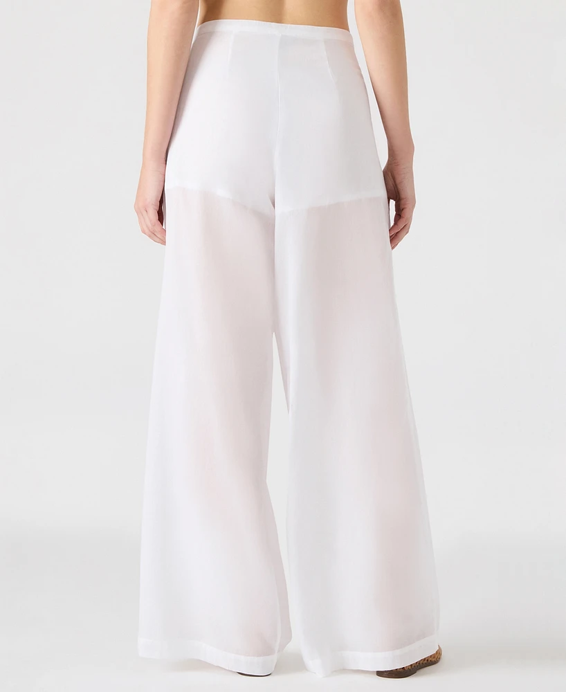 Steve Madden Women's Reeve Cotton Wide Leg Pants