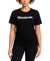 Reebok Women's Cotton Logo-Graphic Crewneck T-Shirt
