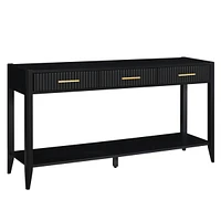 High-Quality Entryway Console Table with Vertical Stripe Drawers, Long Legs,Suitable for Entryway, Hallway, Living Room, Foyer
