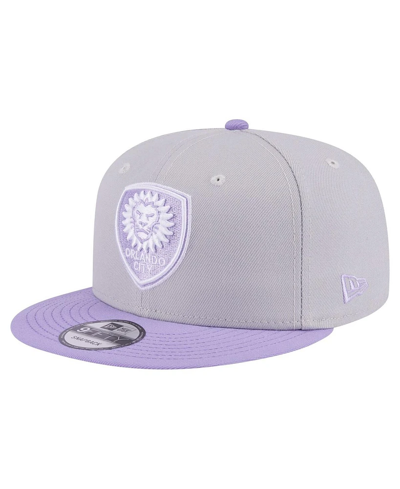 New Era Men's Gray Orlando City Sc Color Pack Two-Tone 9FIFTY Snapback Hat