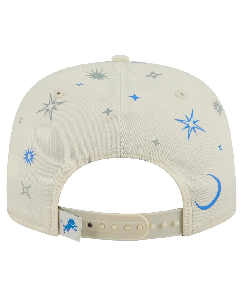 New Era Men's Cream Detroit Lions Celestial Golfer Adjustable Hat