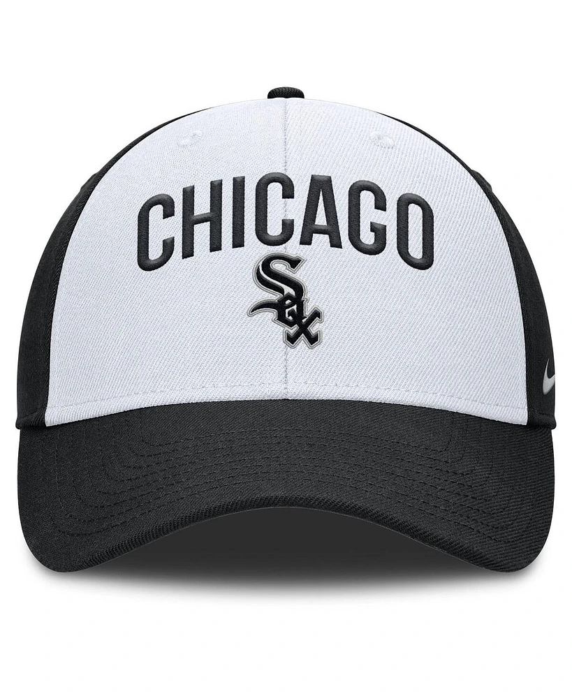 Nike Men's White/Black Chicago White Sox Club Performance Adjustable Hat