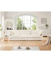 Modern 3-Seater Sofa with Comfy Pillows and Supple Armrests