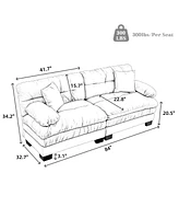 Khaki Chenille Sectional Sofa