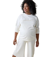 Ingrid + Isabel Maternity Mama Fleece Postpartum Sweater