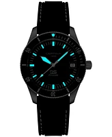 Certina Men's Swiss Ds Heritage Black Rubber Strap Watch 41mm