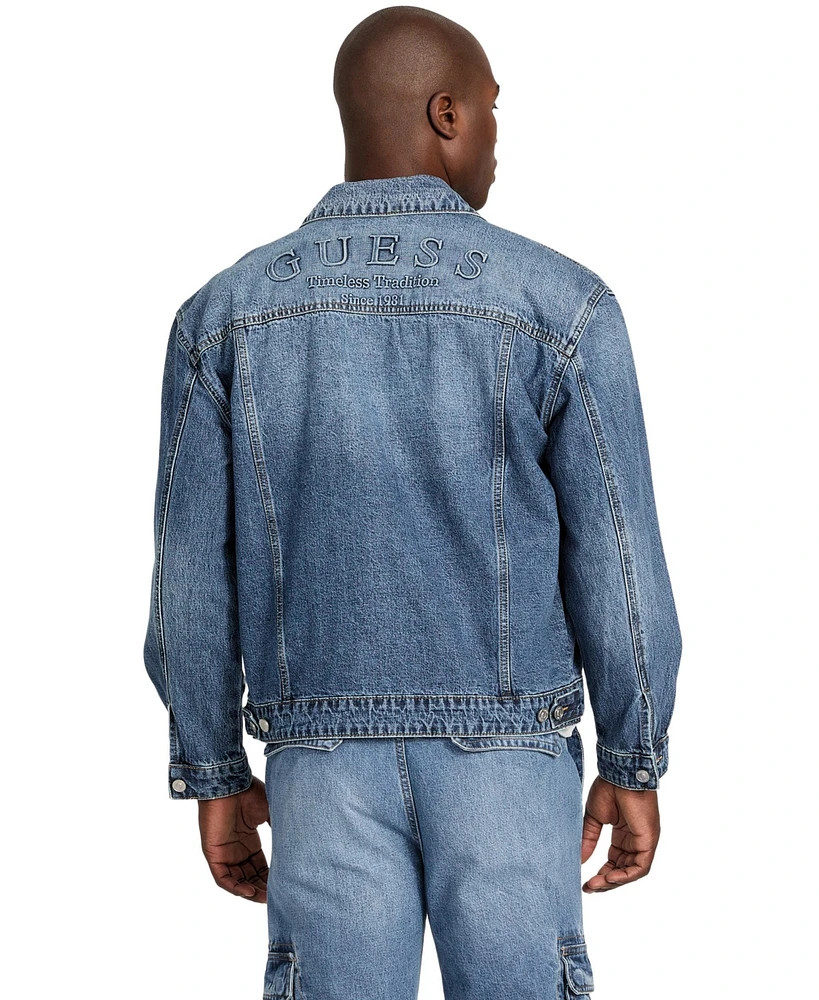 Guess Men's Relaxed Trucker Jacket