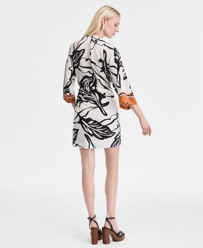 I.n.c. International Concepts Women's Printed Kimono Dress, Exclusively at Macy's