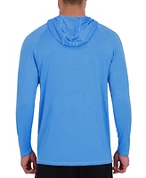 Spyder Men's Long Sleeve Shadow Stripe Rashguard Swim Hoodie