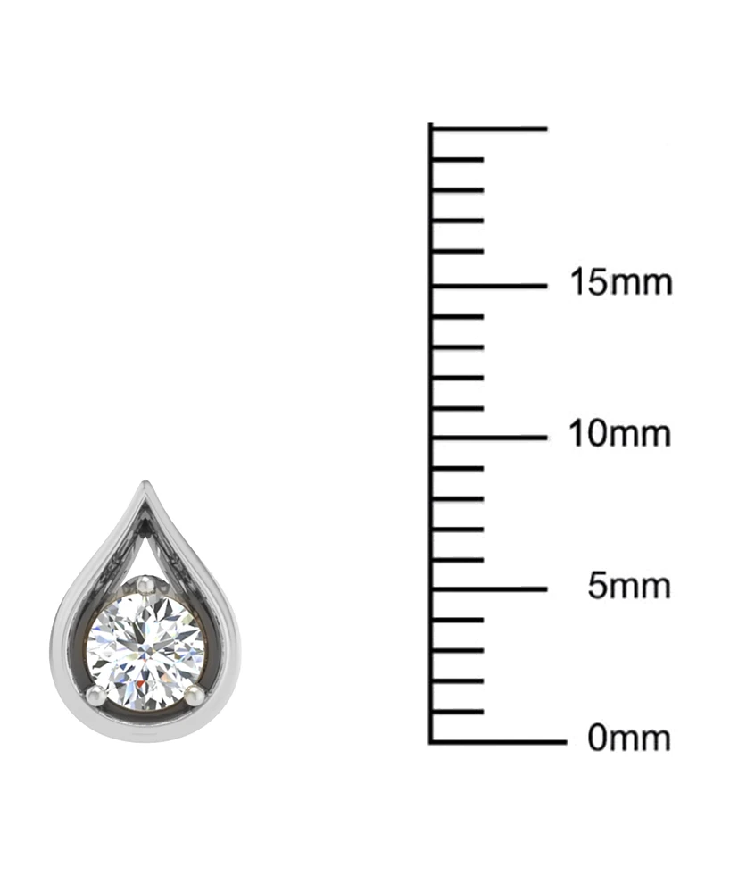 Diamond Teardrop Shape Stud Earrings (3/8 ct. t.w.) 14k Gold