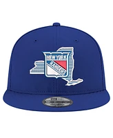 New Era Men's Blue New York Rangers State Pride 9FIFTY Snapback Hat