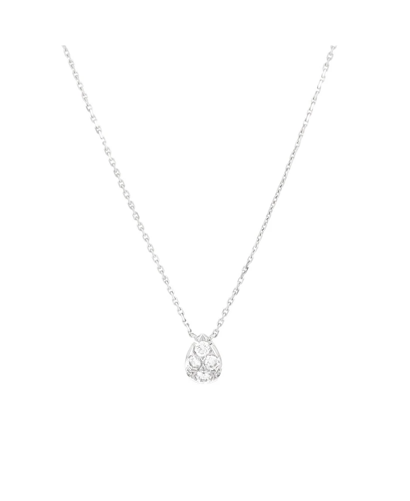 Pre-Owned Cartier Etincelle de Cartier Teardrop Pendant Necklace 18K White Gold and Diamonds