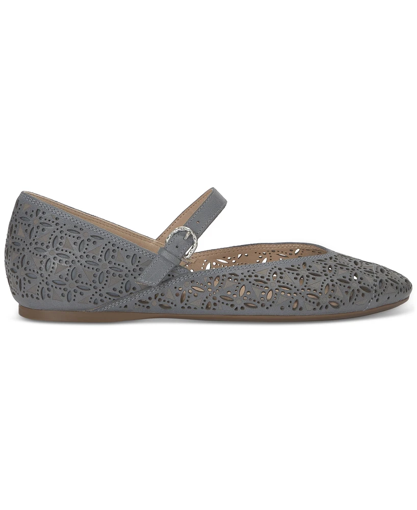 Lucky Brand Women's Cyrena Eyelet Mary Jane Ballet Flats