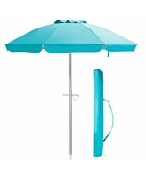 6.5 Feet Beach Umbrella,Yard Umbrella, with Carry Bag without Weight Base