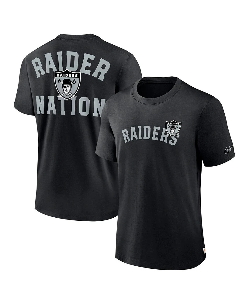 Nike Men's Black Las Vegas Raiders Rewind Slogan T-Shirt