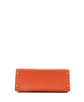 Pre-Owned Hermes Kelly 28 Handbag Orange Epsom with Gold Hardware