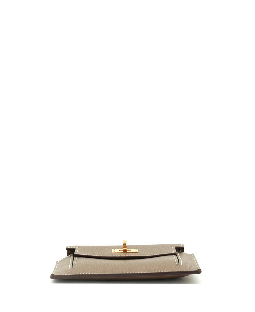 Pre-Owned Hermes Kelly Pocket Compact Wallet Epsom
