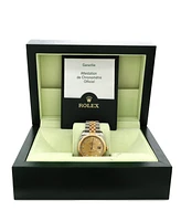 Pre-Owned Rolex Oyster Perpetual Datejust Automatic Watch in Stainless Steel and Gold with Diamond Markers 36mm