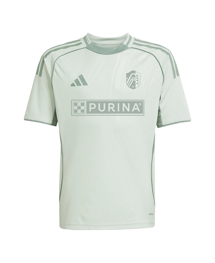 Adidas Big Boys and Girls Light Green St. Louis City Sc 2025 One Planet Pre-Match Jersey