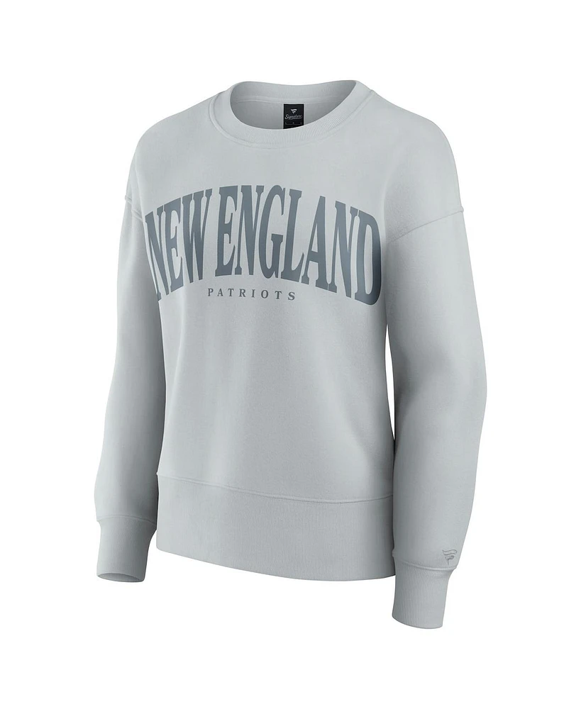 Fanatics Women's Gray New England Patriots Elements Pullover Sweatshirt