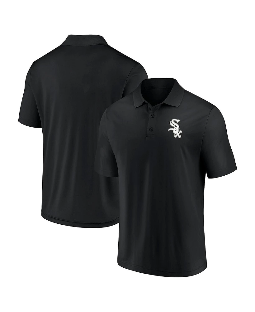 Fanatics Men's Black Chicago White Sox Primary Logo Polo Shirt