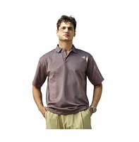 Campus Sutra Men's Pastel Purple Scratch-Tactile Polo T-Shirt