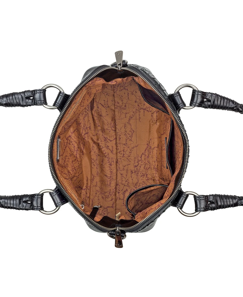 Patricia Nash Woven Augusta X-Large Satchel Bag