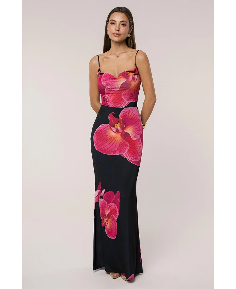 Jluxlabel Women's Floral Petal Dreams Cowl Top