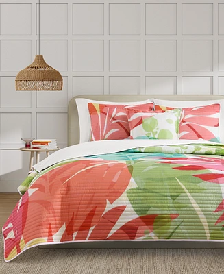J by Queen Bold Tiki 3-Pc. Quilt Set, Full/Queen