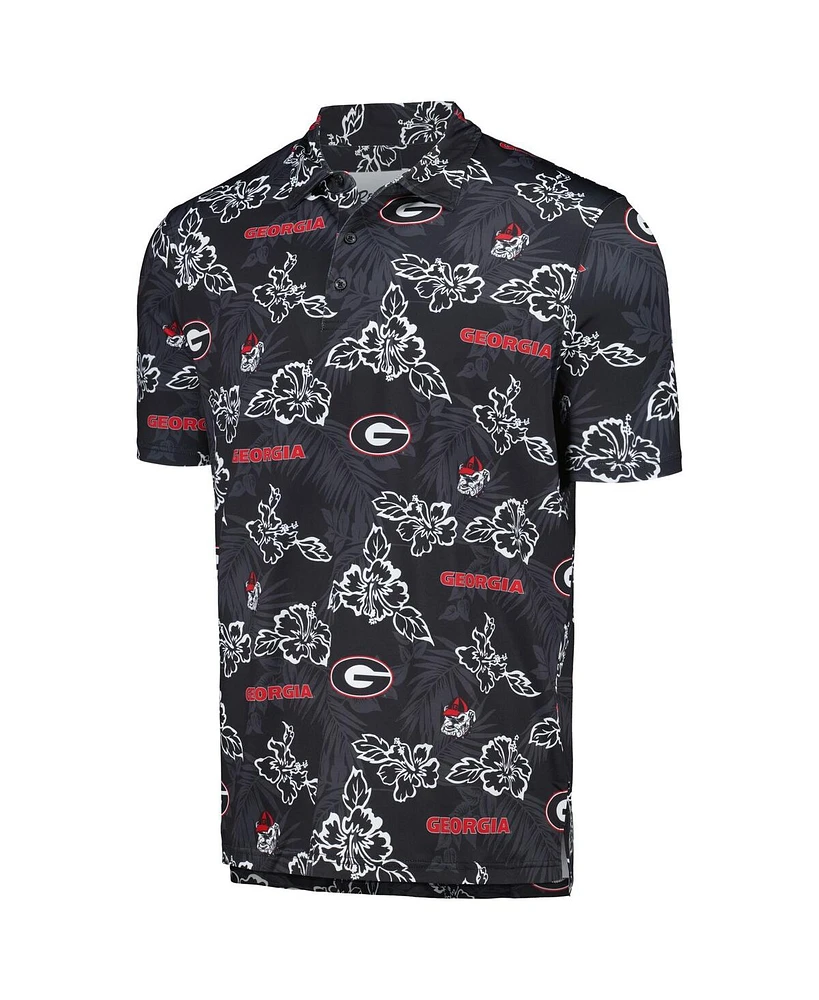 Reyn Spooner Men's Black Georgia Bulldogs Performance Polo Shirt