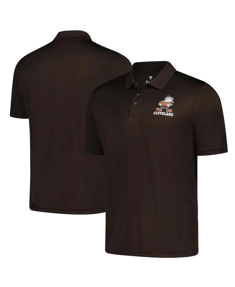 Fanatics Men's Brown Cleveland Browns Vintage Polo Shirt