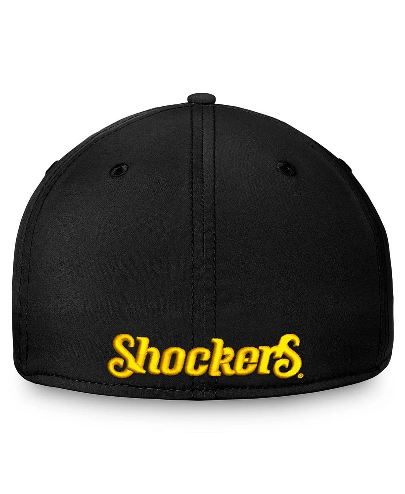 Top of the World Men's Black Wichita State Shockers Reflex 2.0 Logo Flex Hat