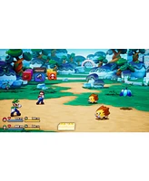 Nintendo Switch White Oled Console with Mario & Luigi: Brothership, Surge Accessory Gaming Kit, MightySkins Console and Controller Skin Voucher