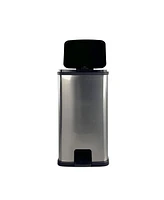 13.2 Gallon Trash Can, Plastic Rectangular Step Kitchen Trash Can