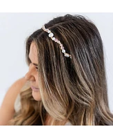Wavy Oyster Pearl Headband - Pink