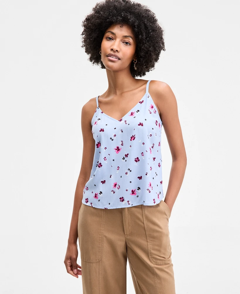 On 34th Women's Floral V-Neck Camisole Top, Exclusively at Macy's